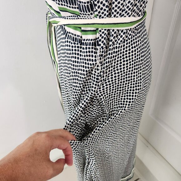 Maeve Anthropologie Dress Womens 12 Polka Dot Constantine Handkerchief Hem - Picture 5 of 16